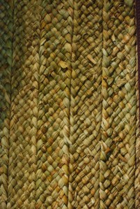 Rush wall matting, Azay-le-Rideau (France). © A.B.